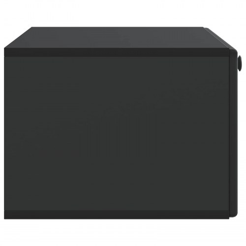 Væghængt TV-skab Sort 78,5 x 41 x 30 cm Konstrueret træ