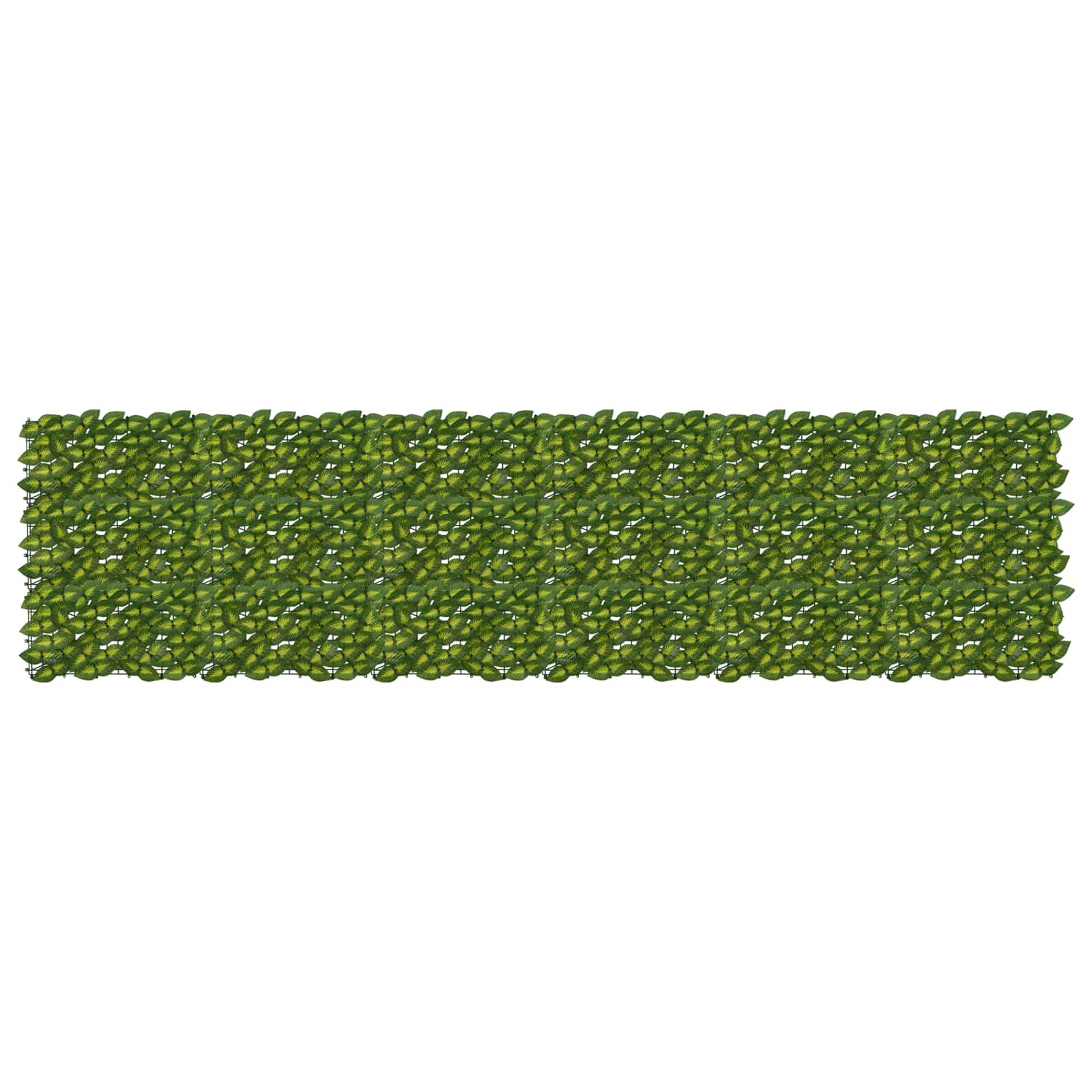 Altanscreen med blade Grøn og Gul 300 x 75 cm