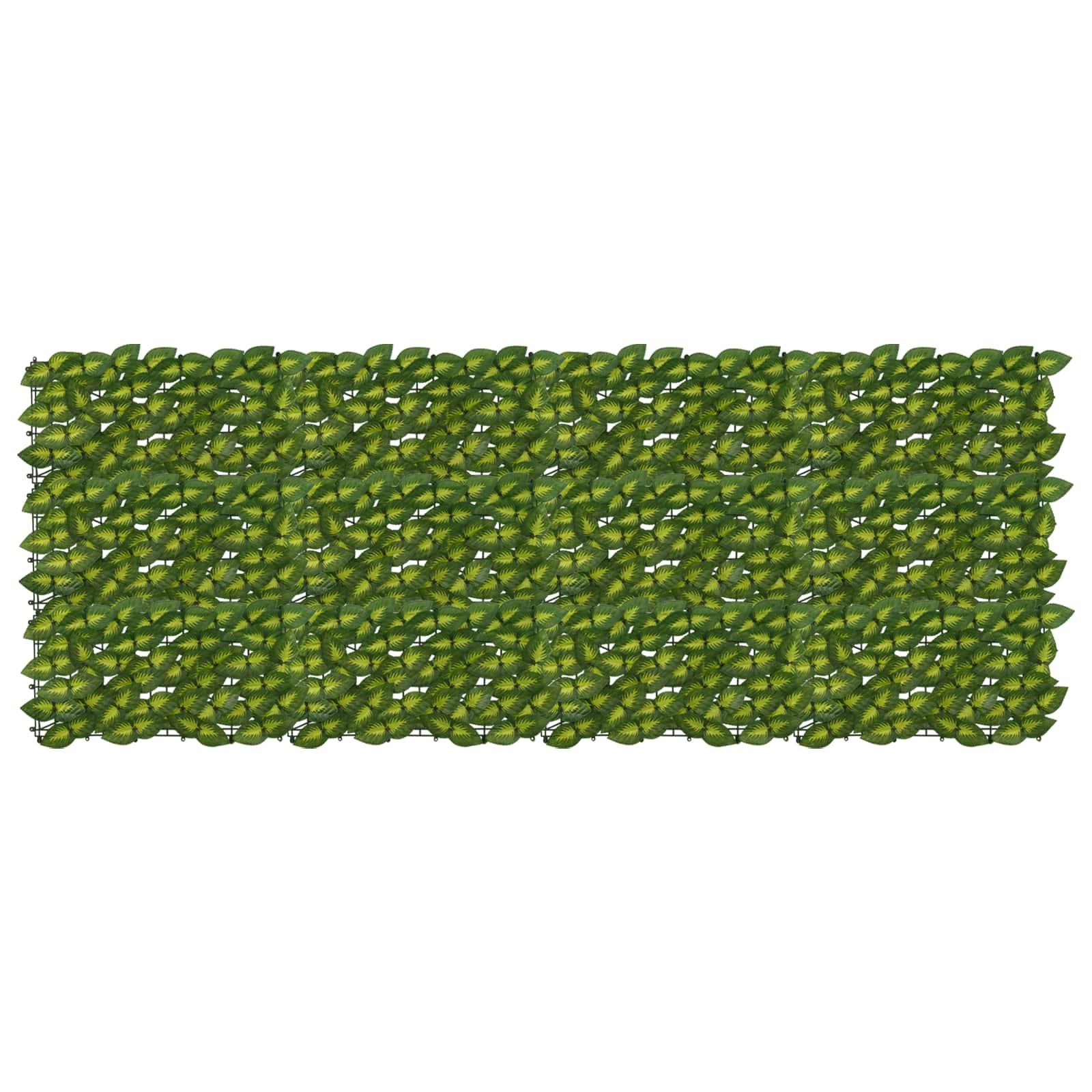 Altanscreen med blade Grøn og Gul 200 x 75 cm