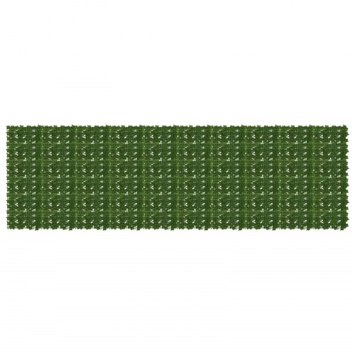 Altanscreen med blade Grøn 500 x 150 cm Polyethylen og stof