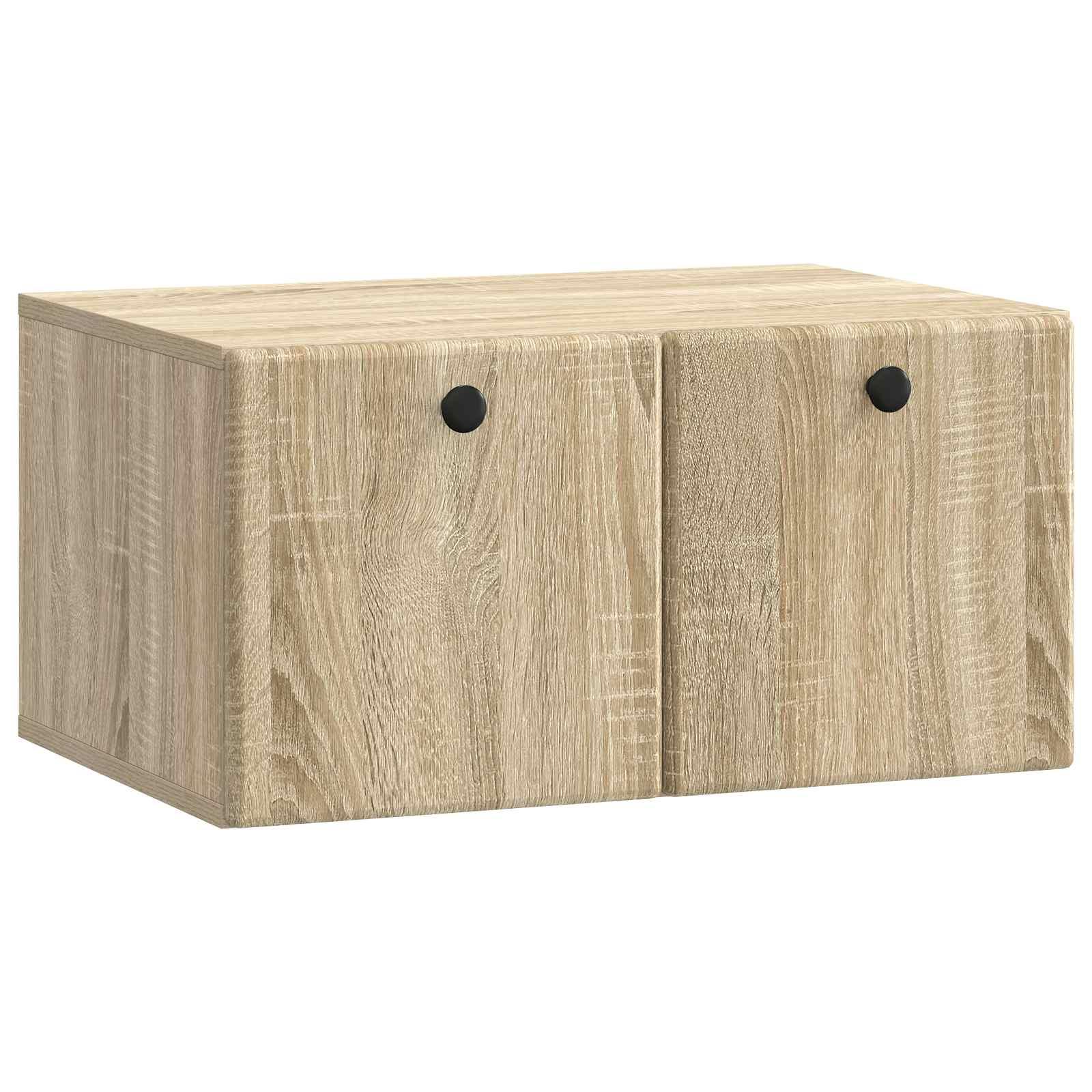 Væghængt TV-skab Sonoma-eg 59,5 x 41 x 30 cm Konstrueret træ