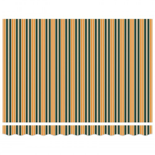 Manuel markise-ramme med LED-lys Grøn, Gul, Antracit 3,5 x 2 m