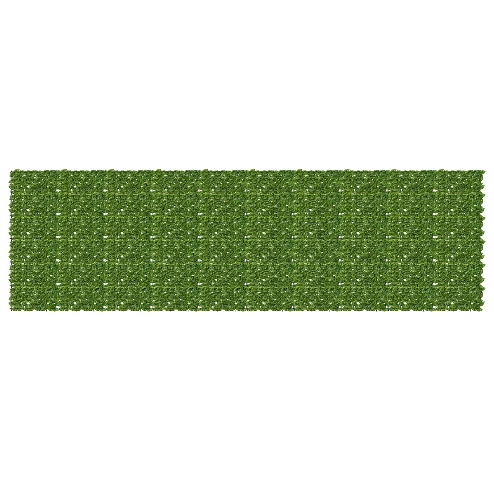 Altanscreen med blade Grøn og Gul 500 x 150 cm