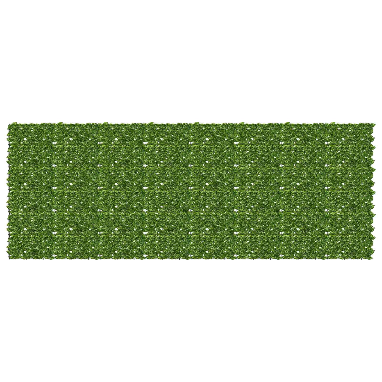Altanscreen med blade Grøn og Gul 400 x 150 cm