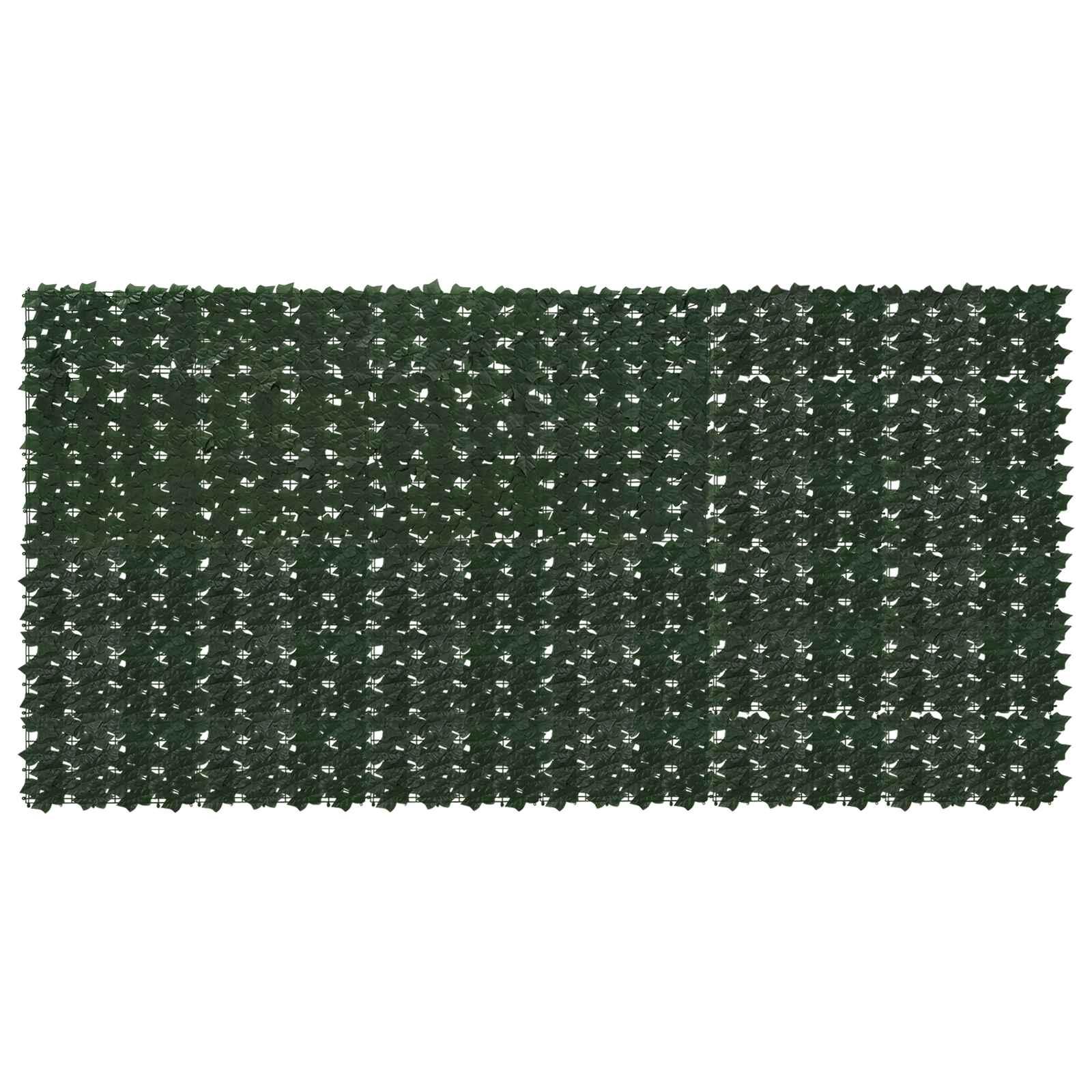 Altanscreen med blade Mørkegrøn 300 x 150 cm