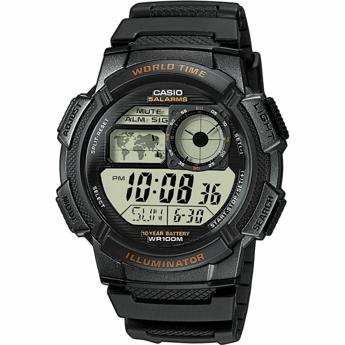Casio AE-1000W-1AVEF herreur - digitalt ur, sort/grå (Ø 45 mm)