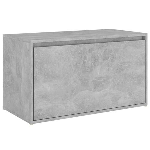 Entrébænk 80x40x45 cm spånplade betongrå
