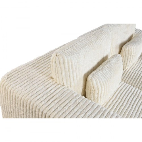 Scandi sofa - flødefarvet, 220 × 158 × 91 cm