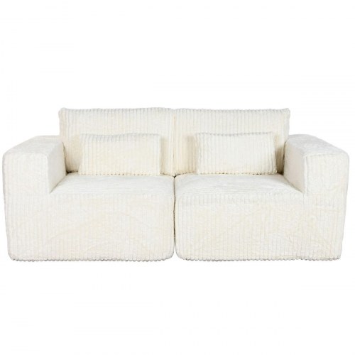 Scandi sofa - flødefarvet, 220 × 158 × 91 cm