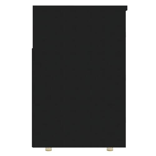 Skoreol 105x30x45 cm spånplade sort