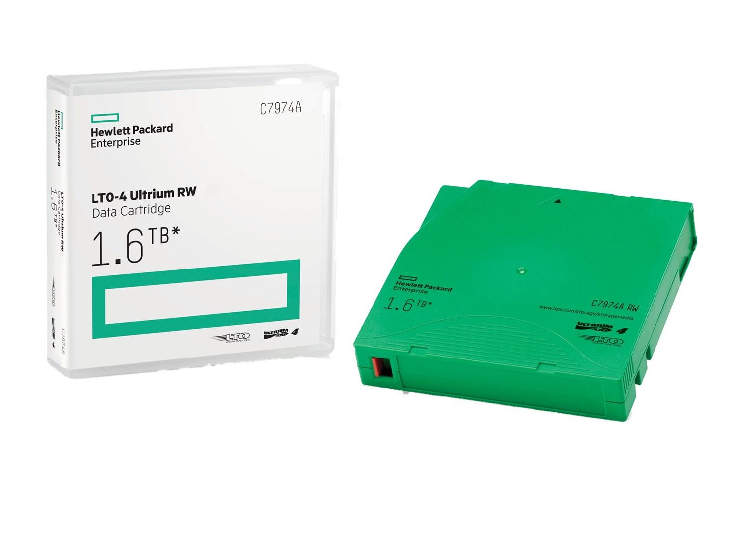 HPE LTO-4 Ultrium databånd 800 GB/1,6 TB RW - grøn billede