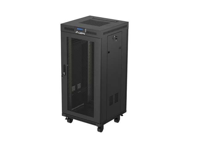 Lanberg FF01-6624-23BL rackskab 24U - fritstÃ¥ende, sort