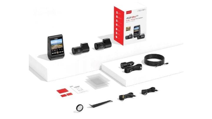 VIOFO A229 Ultra 3CH-G GPS dashcam - 4K forende, Wi‑Fi, 2,4" skærm