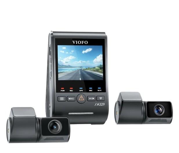 VIOFO A329T 3CH GPS dashcam med Wi‑Fi og 2,4" skærm