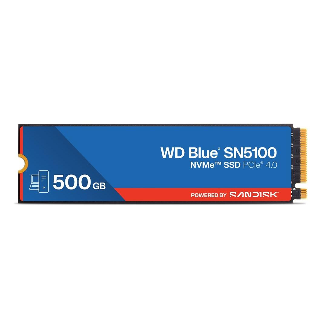 WD Blue SN5100 500 GB NVMe SSD (M.2 2280, PCIe 4.0 x4) billede