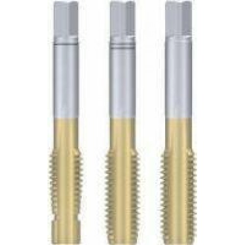 Gevindtap M8 – sæt af 3, DIN 352, HSSE TiN, til rustfrit stål