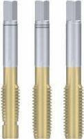 Gevindtap M8 – sæt af 3, DIN 352, HSSE TiN, til rustfrit stål