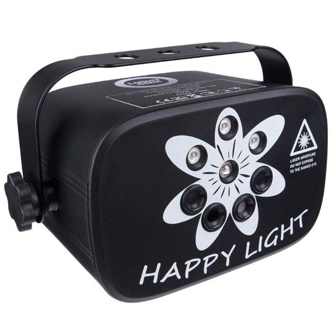 Light4Me Party Light 1 – LED partylampe med strobe og laser