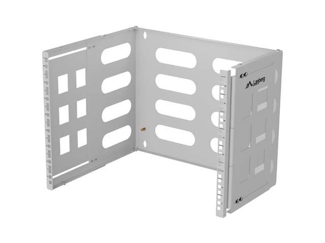 Lanberg FB01-5408-10S vægbeslag til rack - 8U, 19", grå