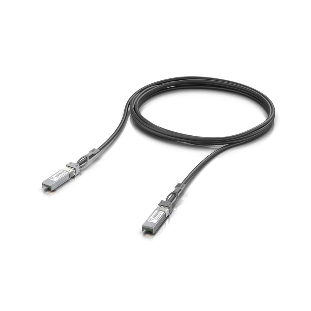 Ubiquiti UACC-DAC-SFP28-3M - 3 m SFP28 DAC-kabel, sort billede
