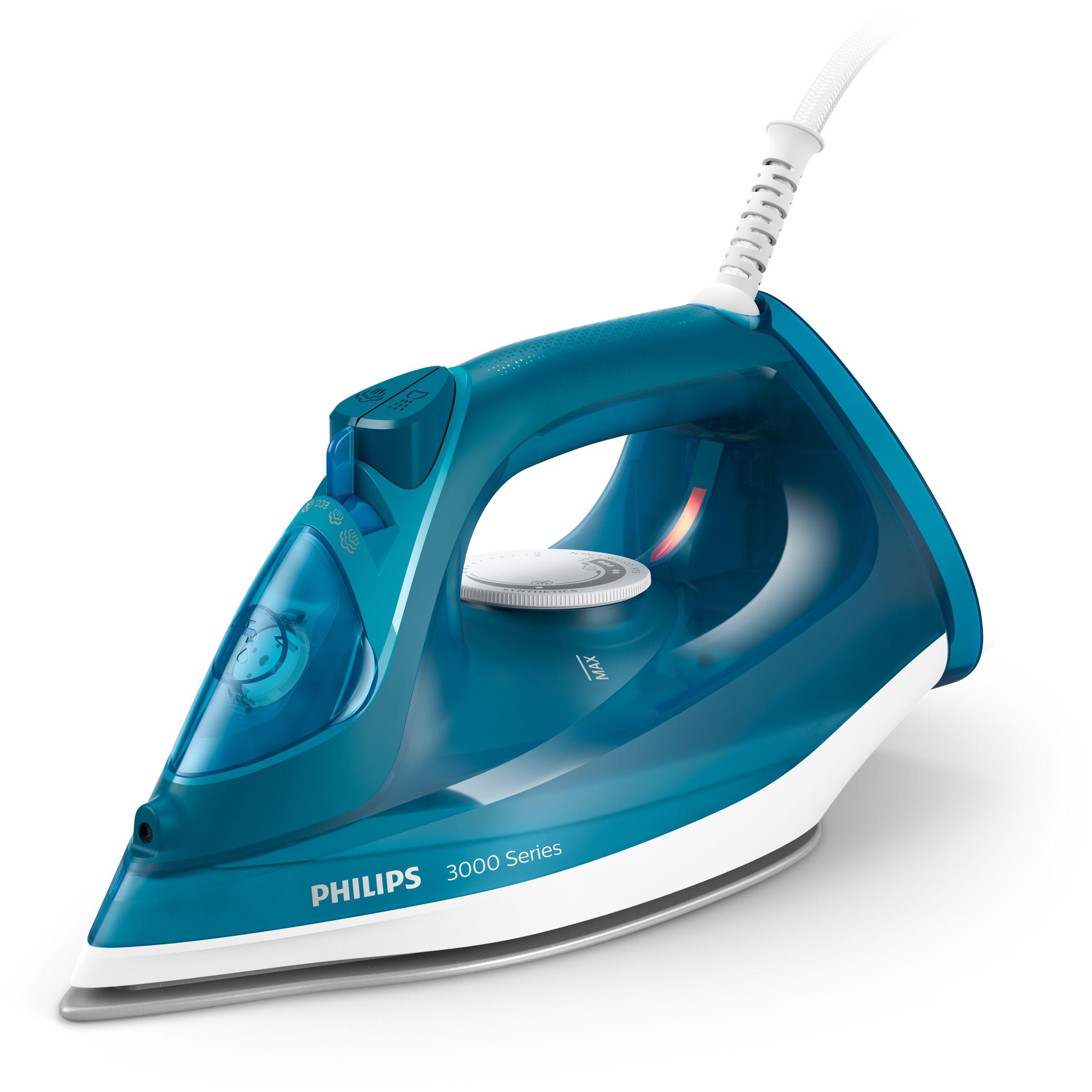 Philips 3000 Series DST3040 dampstrygejern 2.600 W - blå/hvid billede