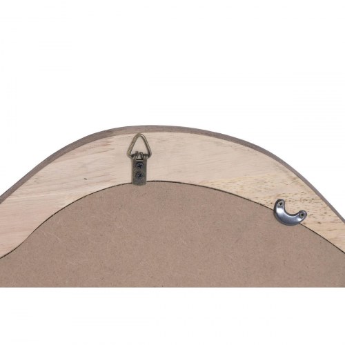 Vægspejl - brun kolonistil, 61 × 3 × 63 cm