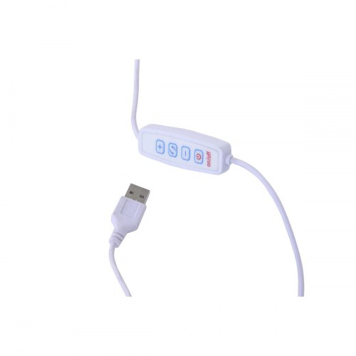 Fritstående gulvspejl med LED - hvid, 70 × 10 × 180 cm