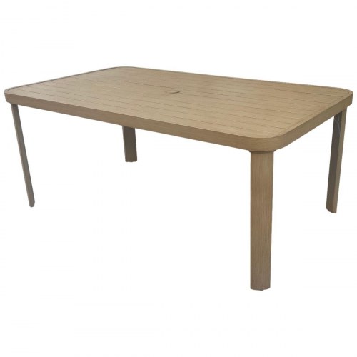 Spisebord - brun aluminium, 182 × 105 × 75 cm