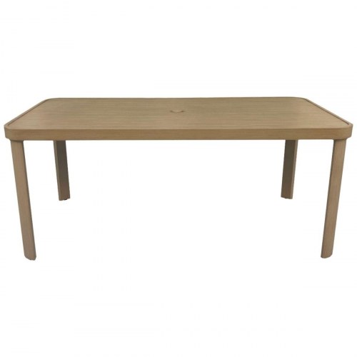 Spisebord - brun aluminium, 182 × 105 × 75 cm