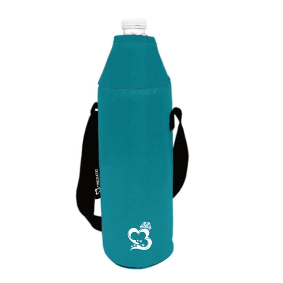 Marbueno SUMMER 10152A flaskebærer - blå polyester, 0,5 l, bærbar med skulderrem