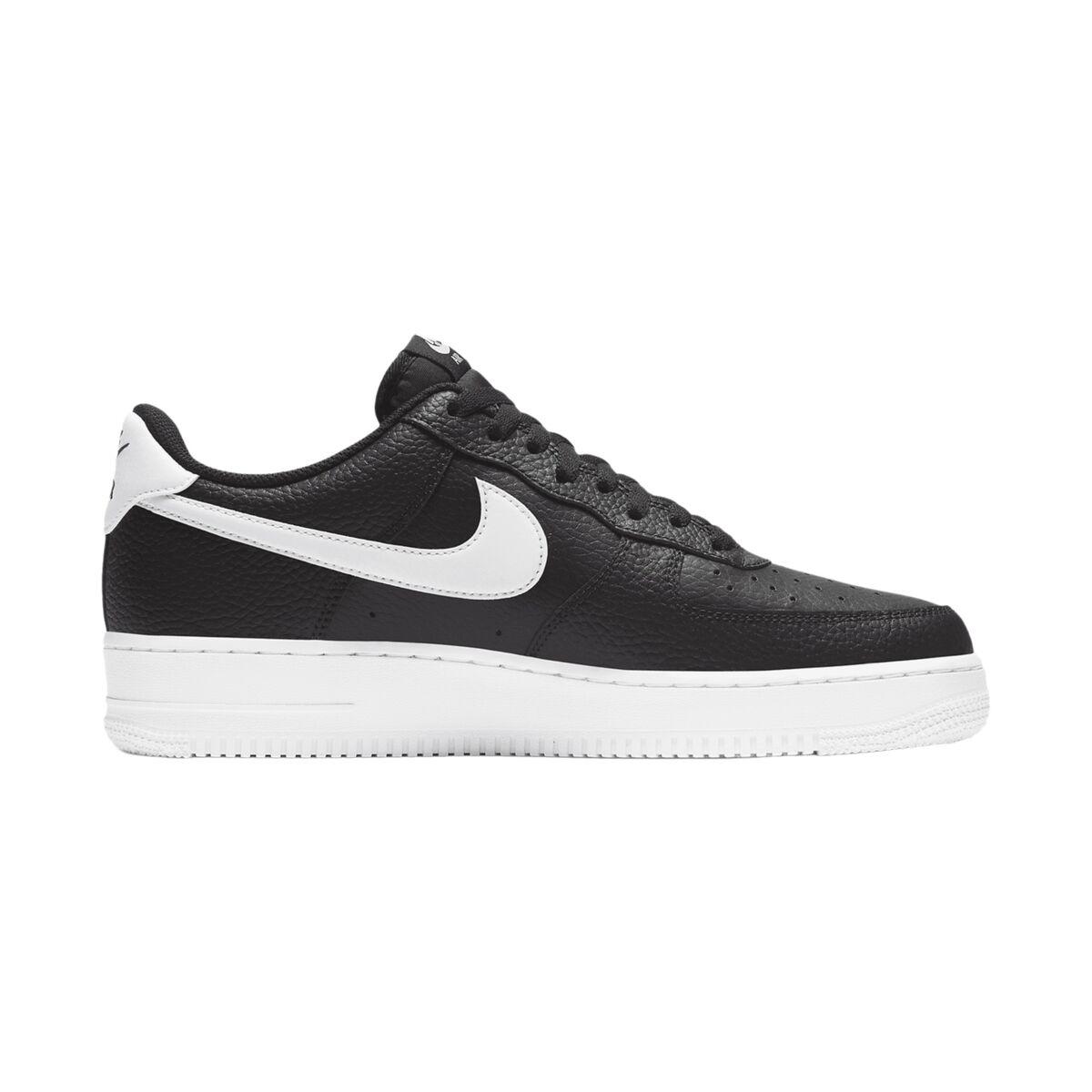 Nike Air Force 1 Low 07 Black White Pebbled Leather