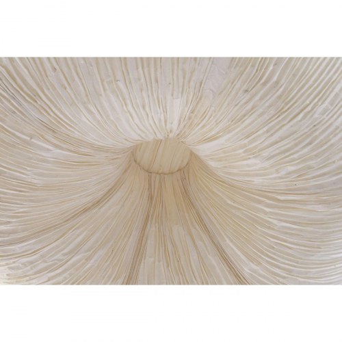 Loftslampe - papir og stål, hvid, 55,5 × 55,5 × 28 cm