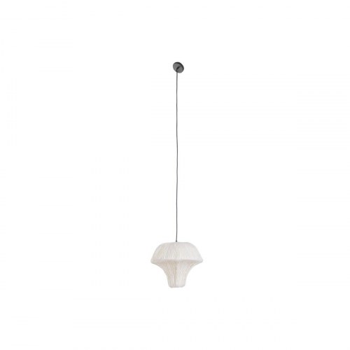 Loftslampe - hvid papir og stål, 37,5 × 37,5 × 30 cm