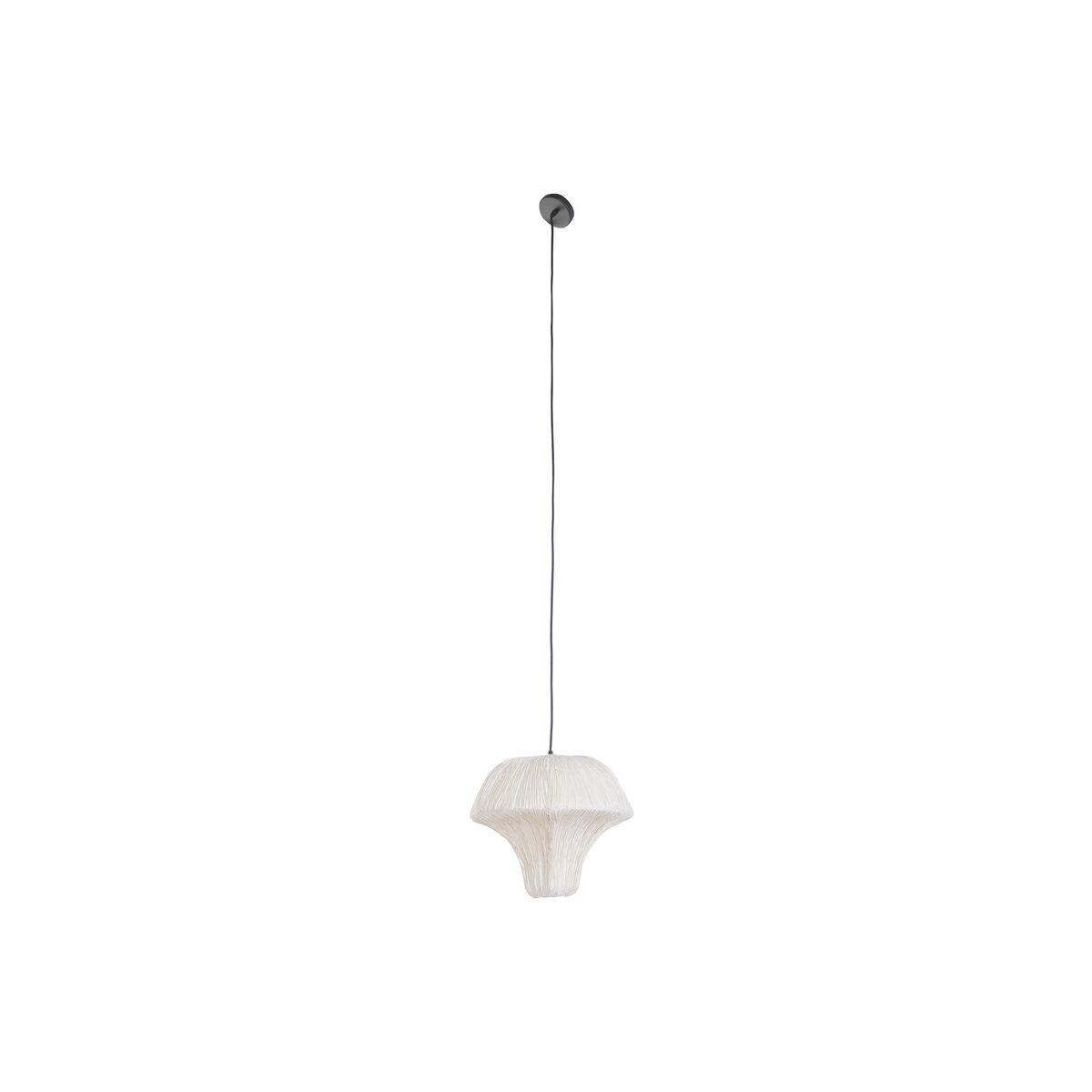 Loftslampe - hvid papir og stål, 37,5 × 37,5 × 30 cm