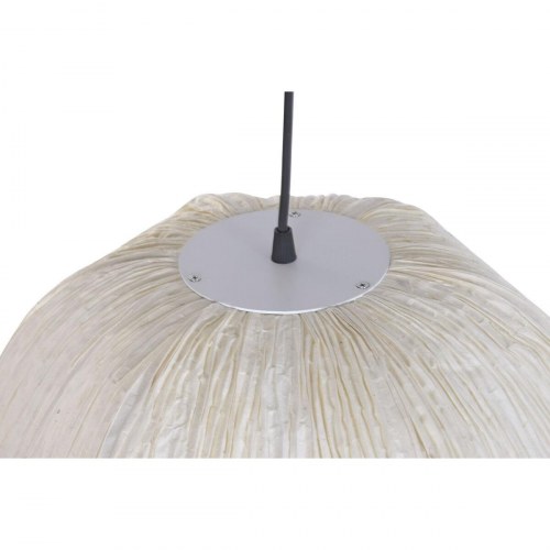 Loftslampe - hvid papir og stål, 37,5 × 37,5 × 30 cm