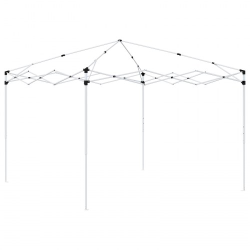 Pop-up Festtelt 290 x 290 x 245 cm Cremefarvet