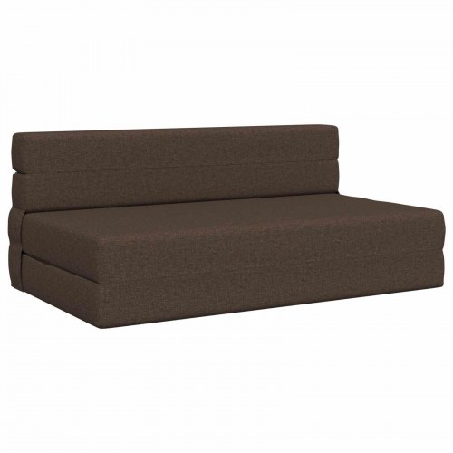 Foldbar sovesofa gråbrun 152 x 86,5 x 60 cm