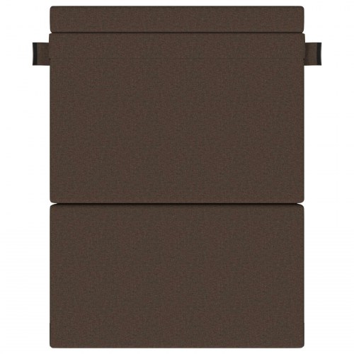 Foldbar sovesofa gråbrun 152 x 86,5 x 60 cm