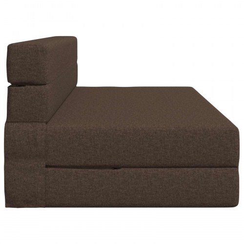 Foldbar sovesofa gråbrun 152 x 86,5 x 60 cm