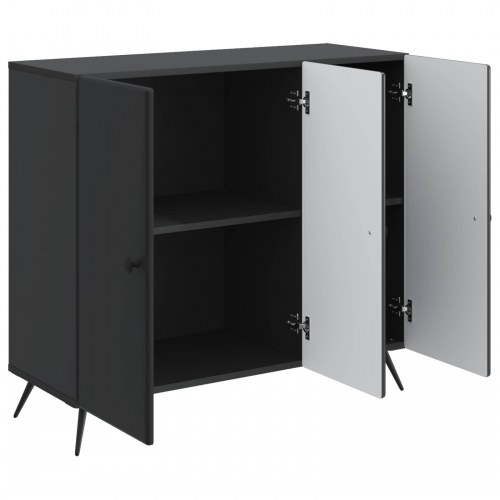 Sidebord Sort 89 x 34,5 x 80 cm Konstrueret træ