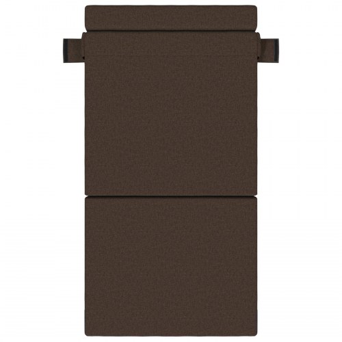 Foldesofa seng Gråbrun 190 x 70 x 15 cm Stof