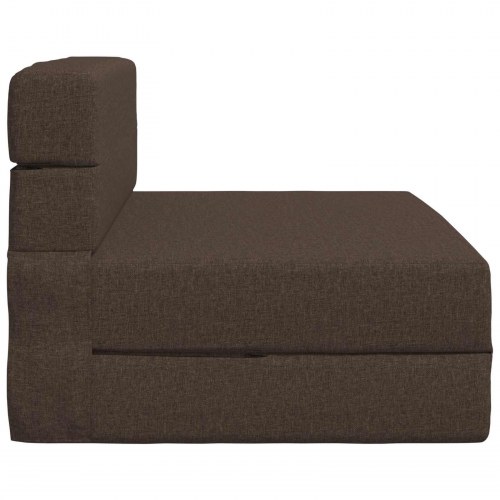 Foldesofa seng Gråbrun 190 x 70 x 15 cm Stof