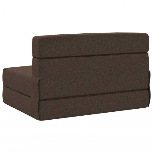Foldesofa seng Gråbrun 190 x 70 x 15 cm Stof