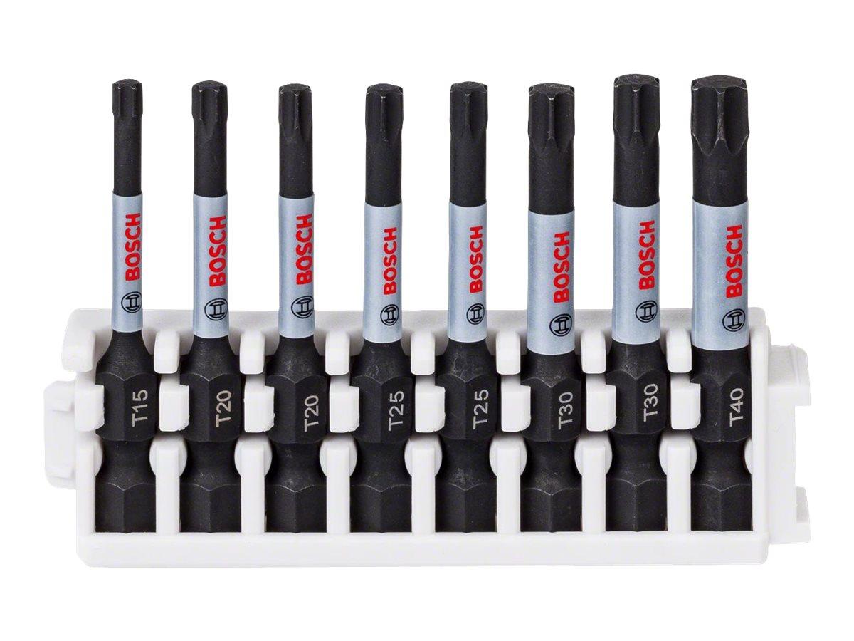 Bosch Impact Control skruetrækkerbitsæt - Torx T15-T40, 50 mm (8 dele) billede