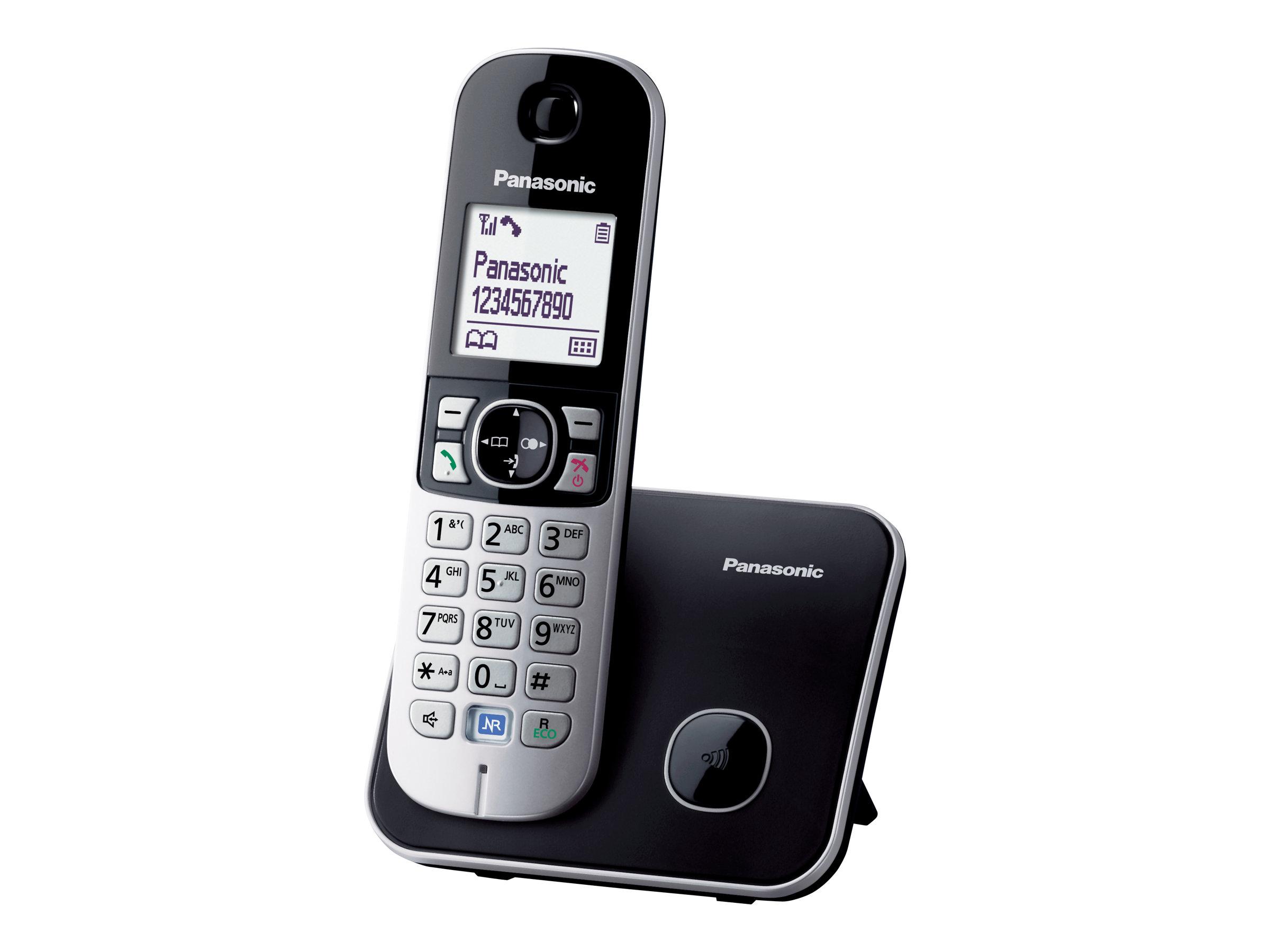 Panasonic KX-TG6811 trådløs fastnettelefon med opkalds-ID – perlesølv billede