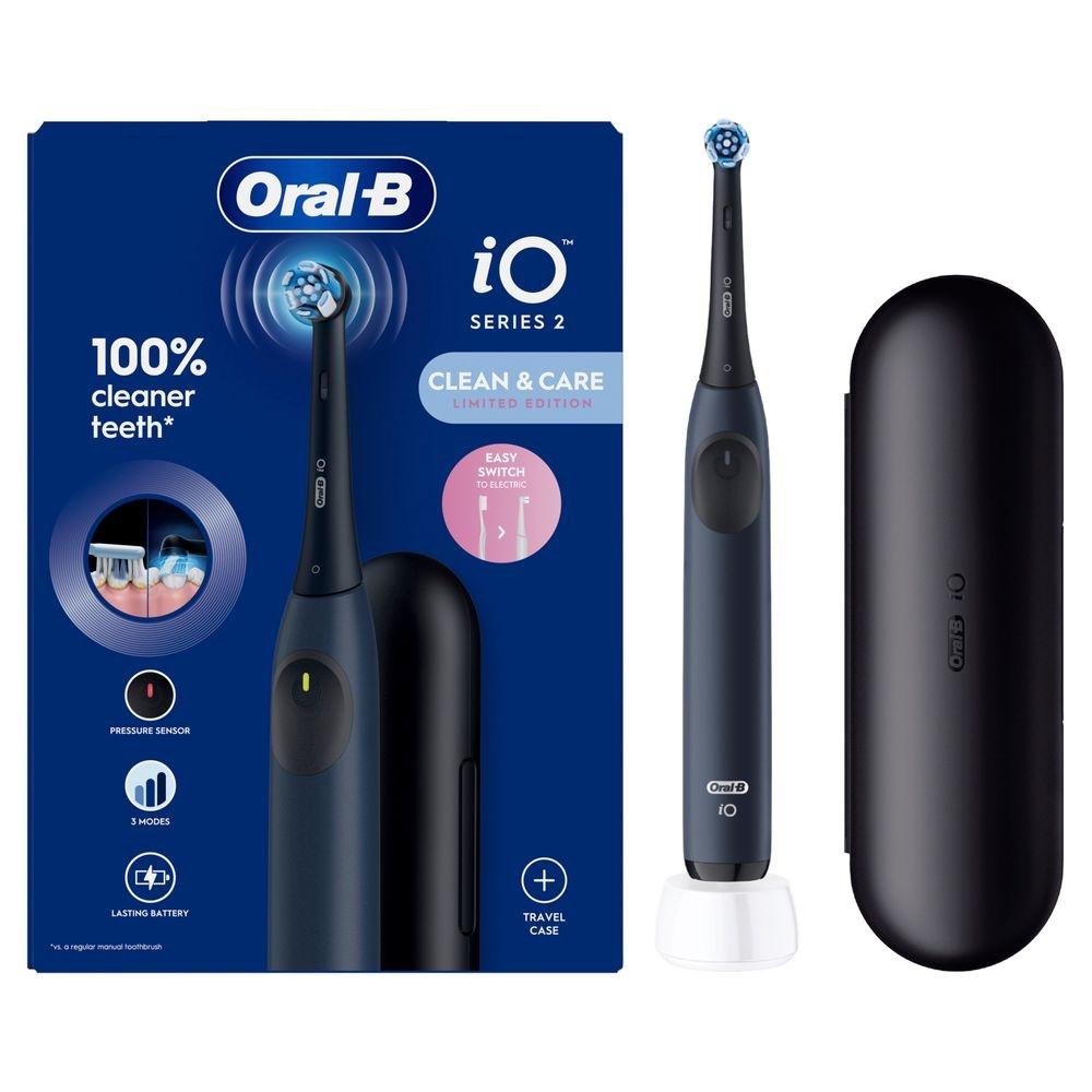 Oral-B iO Series 2 elektrisk tandbørste Ocean Blue med etui