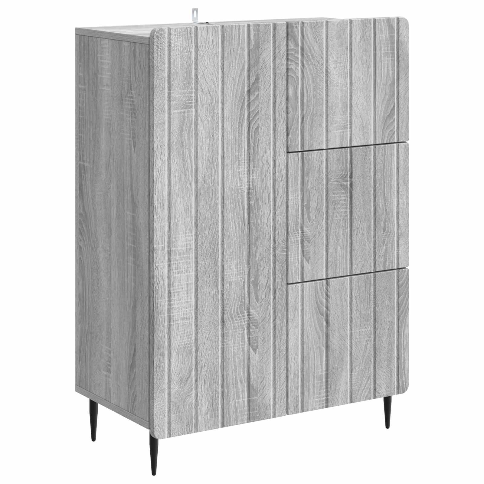 Sidebord Grå sonoma-eg 66 x 34,5 x 91,5 cm Konstrueret træ