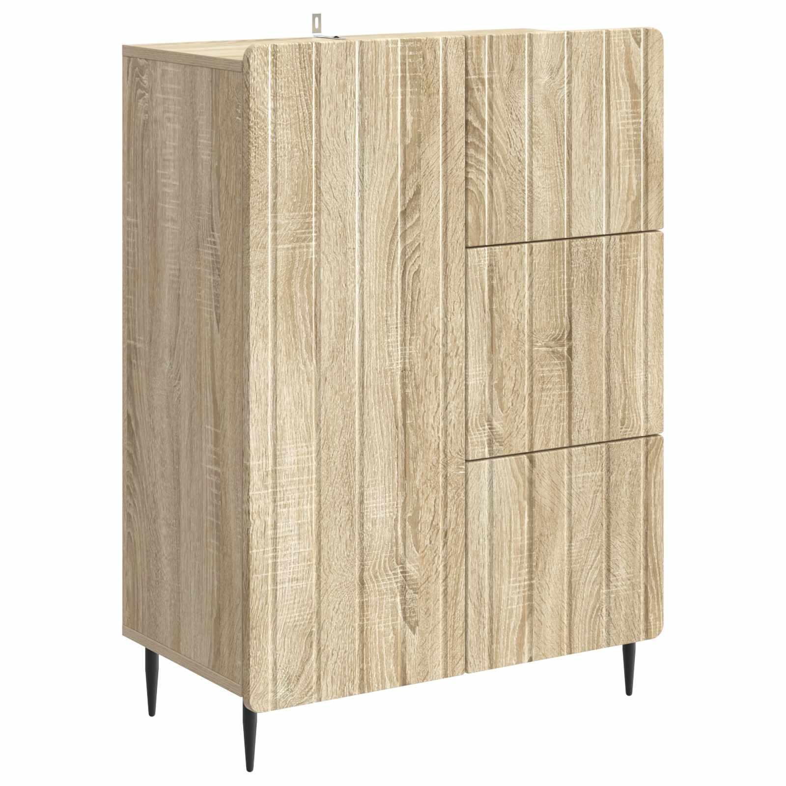 Sidebord Sonoma-eg 66 x 34,5 x 91,5 cm Konstrueret træ