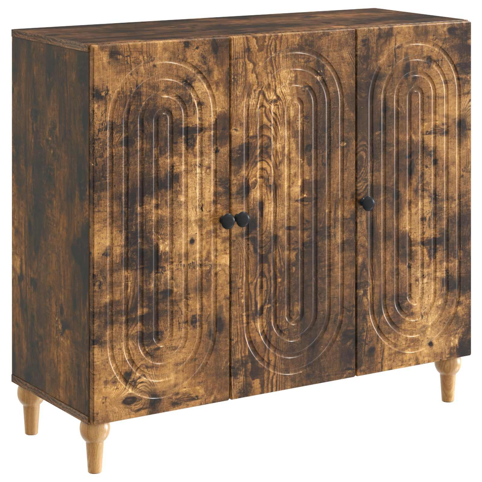 Sidebord Røget eg 89 x 34,5 x 80 cm Konstrueret træ