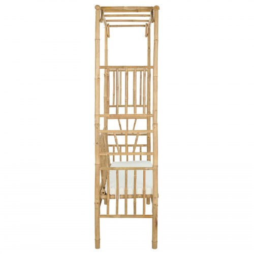 Havebue med Bænk Naturfarvet 115 x 50 x 205 cm Bambus